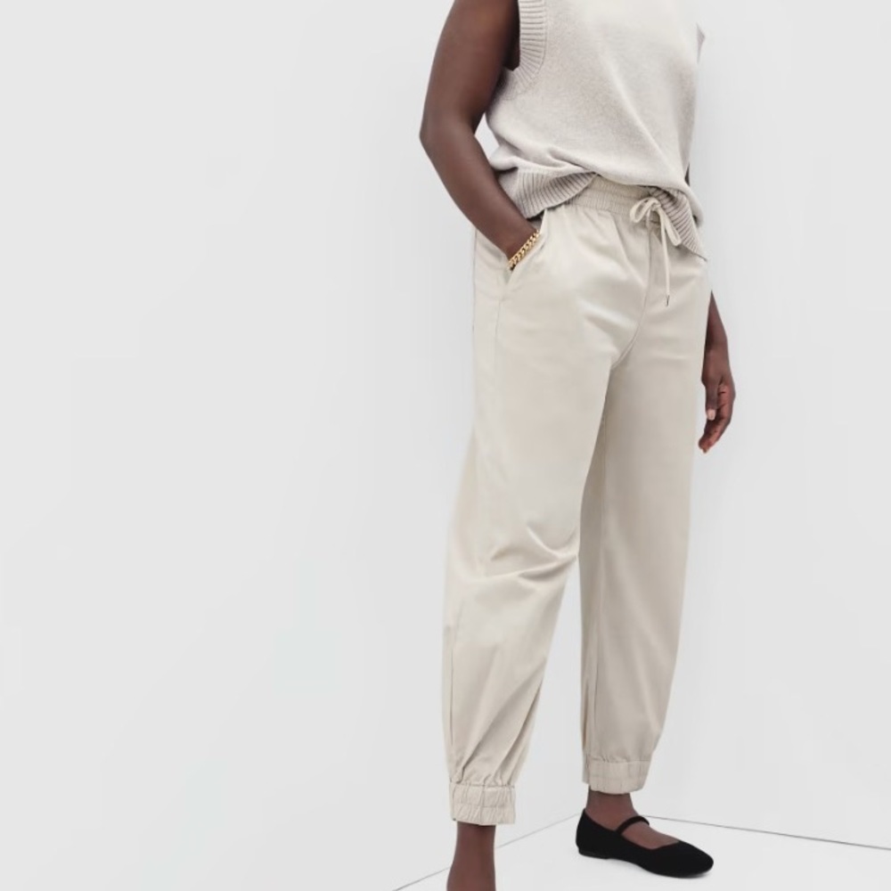 NWT everlane easy jogger in stone size small